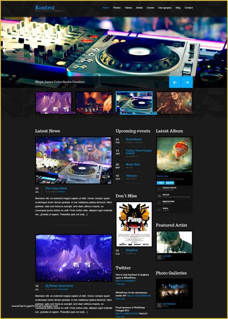 Dj Website Templates Free Download Of 20 Best Dj Wordpress Website Templates & themes