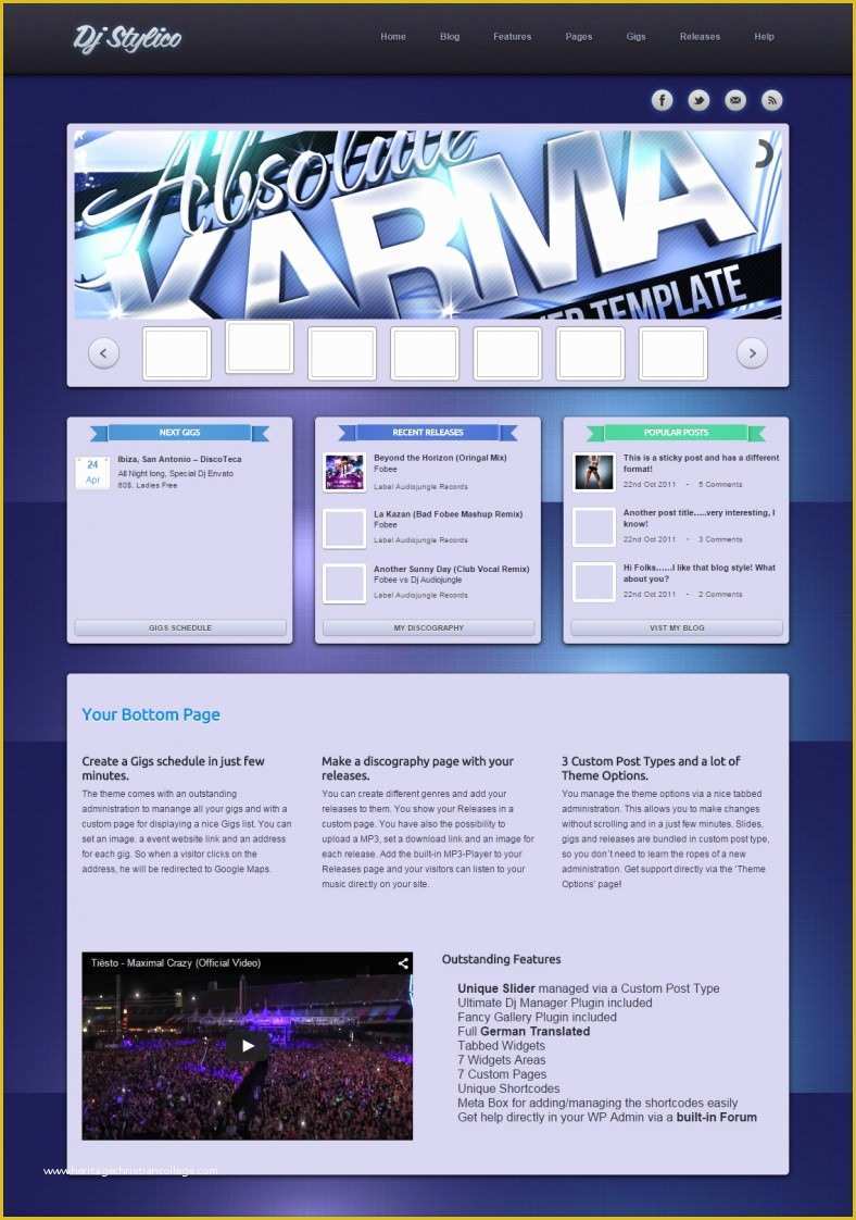 43 Dj Website Templates Free Download