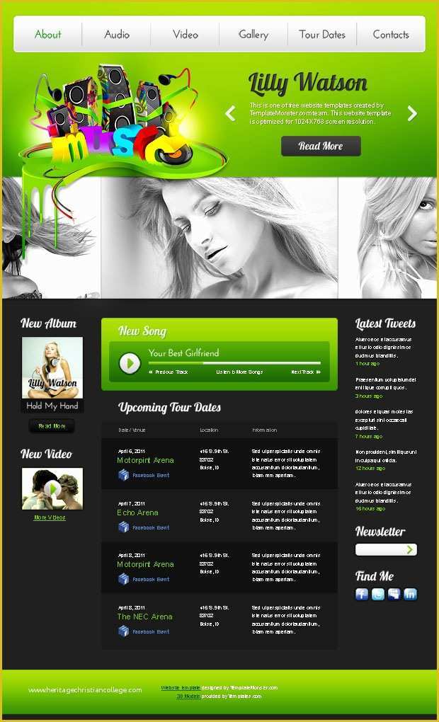 Dj Website Templates Free Download Of 20 Free & Premium Music HTML Website Templates