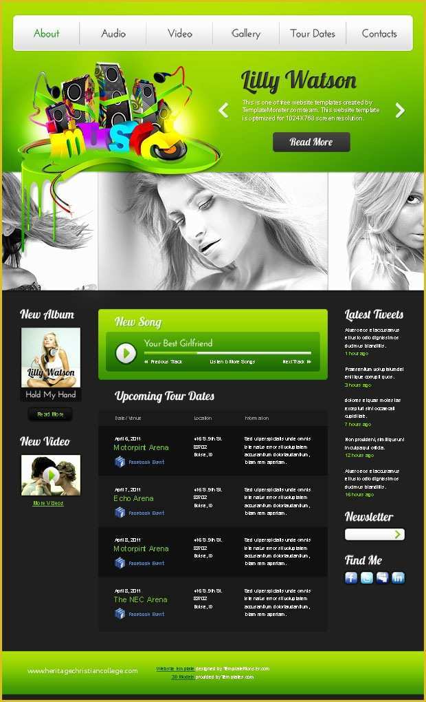 Dj Website Templates Free Download Of 20 Free & Premium Music HTML Website Templates