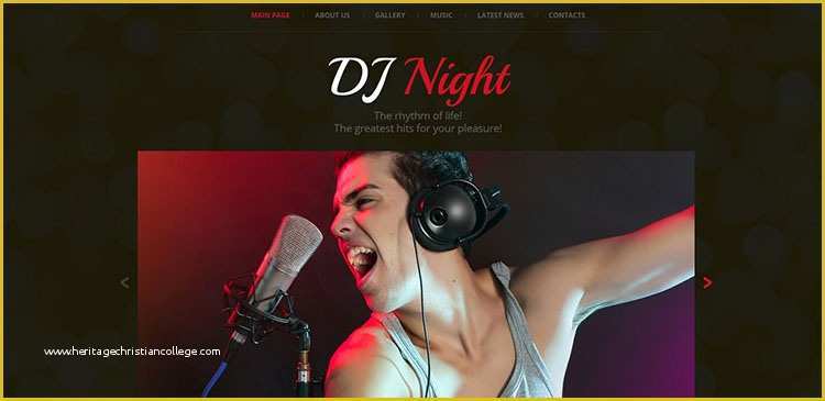 Dj Website Templates Free Download Of 4 Dj Website Templates & themes Free Download