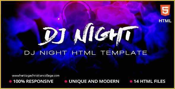 Dj Website Templates Free Download Of Dj Night event Dj Party Music Club HTML Template by