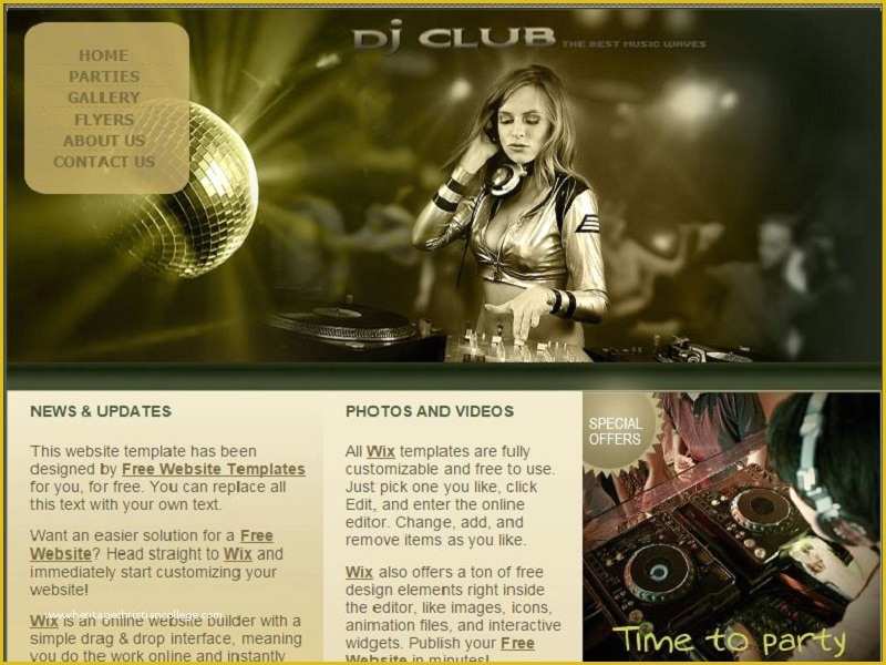 Dj Website Templates Free Download Of Free Download Template for Business