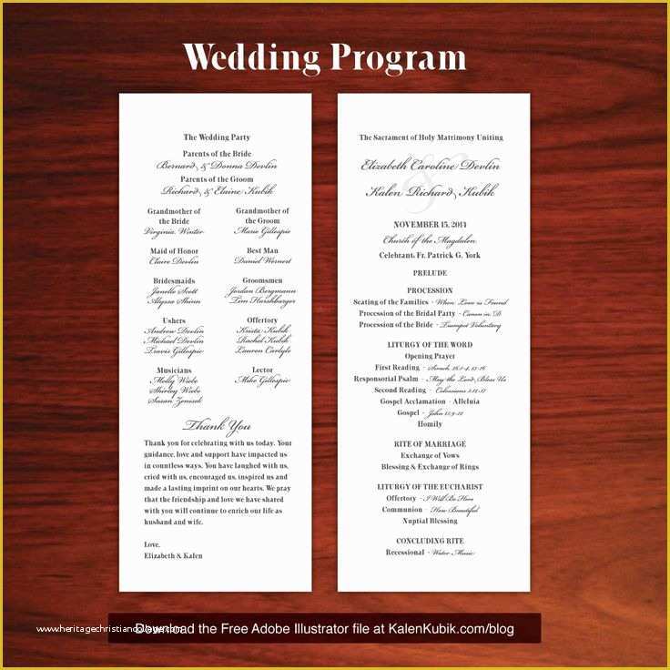 Do It Yourself Wedding Programs Templates Free Of Anglican Church Wedding Program Template Templates