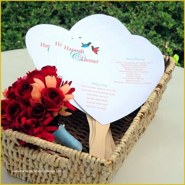 Do It Yourself Wedding Programs Templates Free Of Do It Yourself Heart Fan Wedding Programs Kit