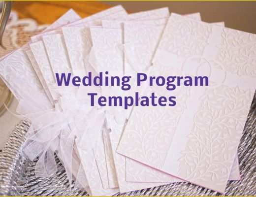 Do It Yourself Wedding Programs Templates Free Of Unique Wedding Programs Template