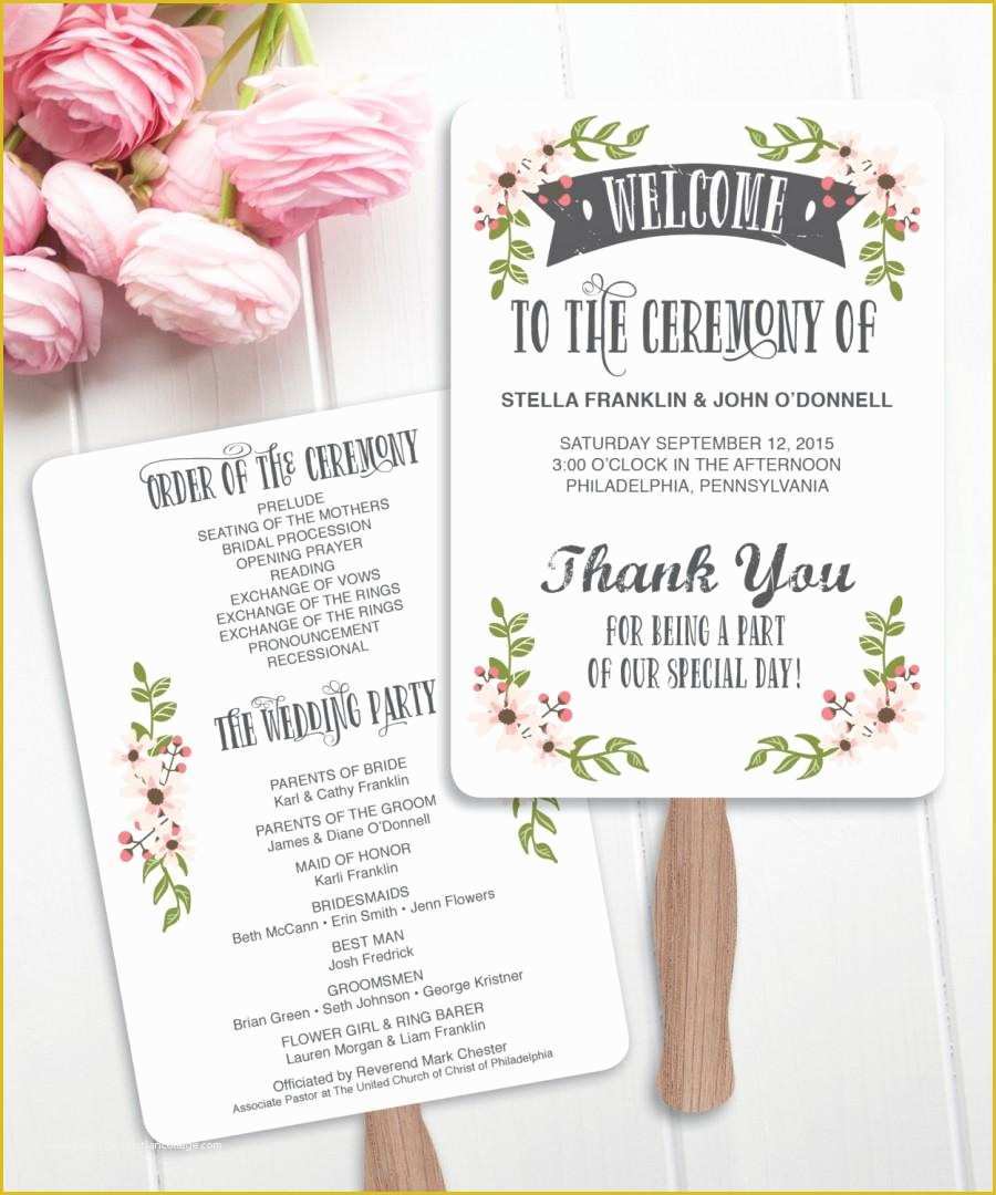 Do It Yourself Wedding Programs Templates Free Of Wedding Fan Programs Diy Program Wedding Program