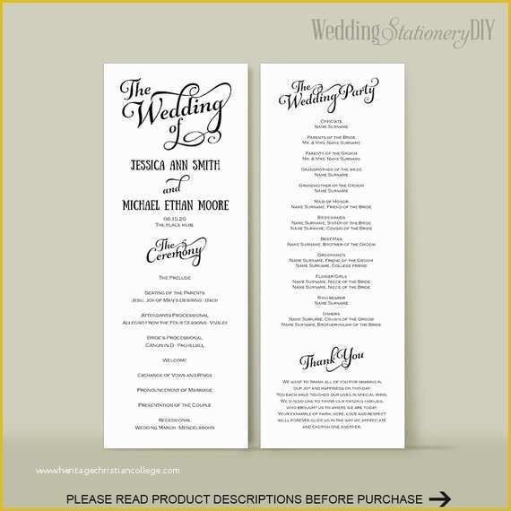 Do It Yourself Wedding Programs Templates Free Of Wedding Program Diy Wedding Program Templates Reception