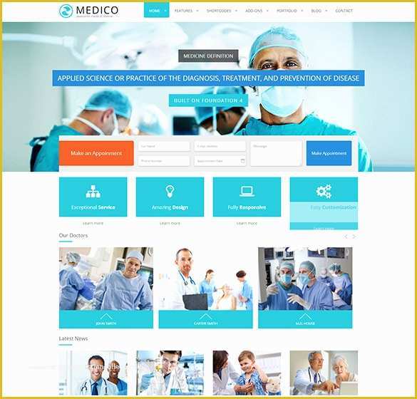 Doctor Website Template Free Download Of 19 Doctor Website themes & Templates