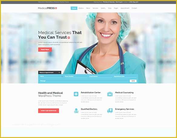 Doctor Website Template Free Download Of 20 Medical Bootstrap themes & Templates