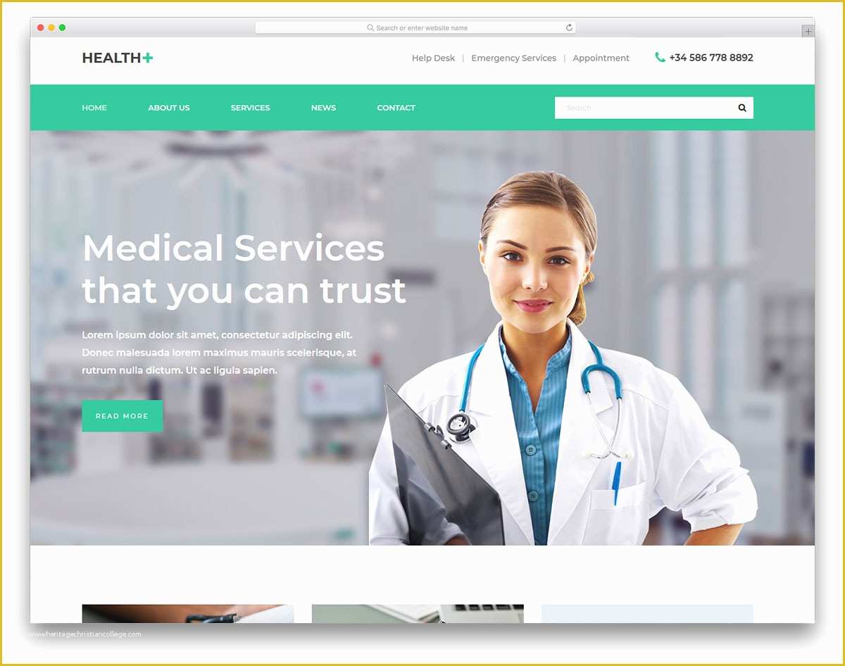 Doctor Website Template Free Download Of 27 Free Bootstrap Hospital Website Templates 2019 Uicookies