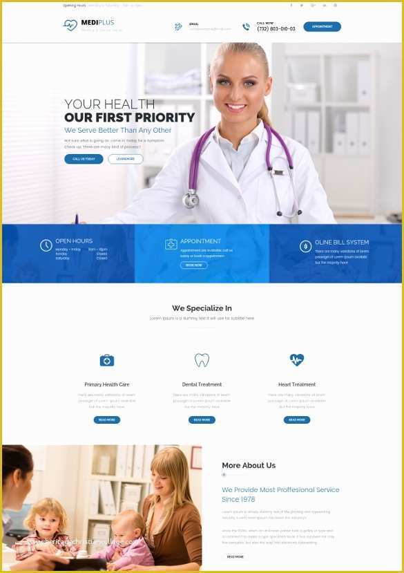 Doctor Website Template Free Download Of 30 Medical Website themes & Templates