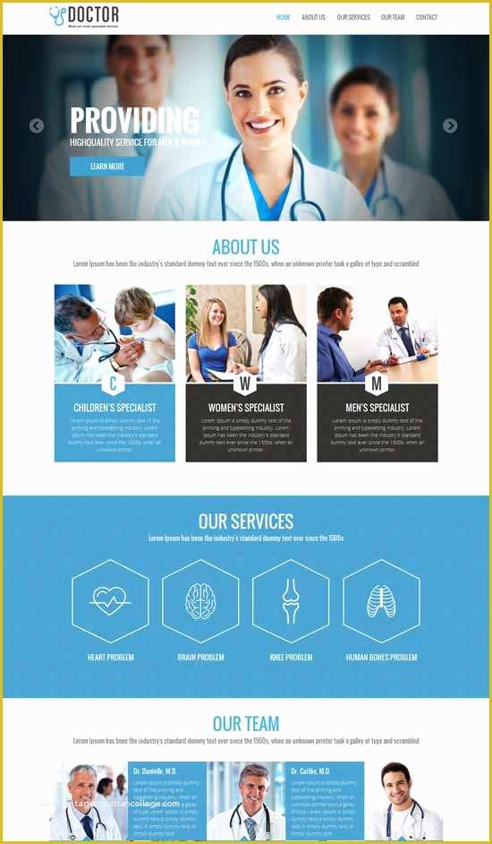 Doctor Website Template Free Download Of 58 Best Health Medical Website Templates Free & Premium