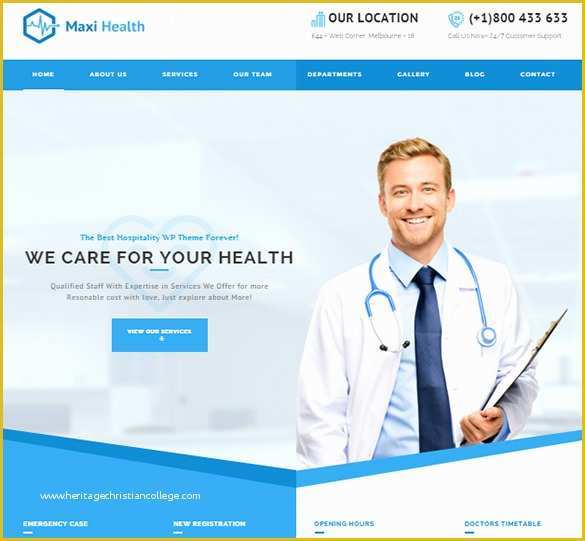 Doctor Website Template Free Download Of 7 Doctor Bootstrap themes & Templates