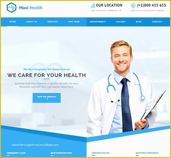 Doctor Website Template Free Download Of 7 Doctor Bootstrap themes &amp; Templates