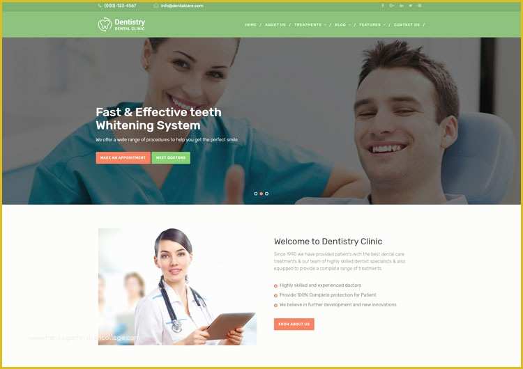 Doctor Website Template Free Download Of Dentistry Dental Clinic Responsive Website Template Ease