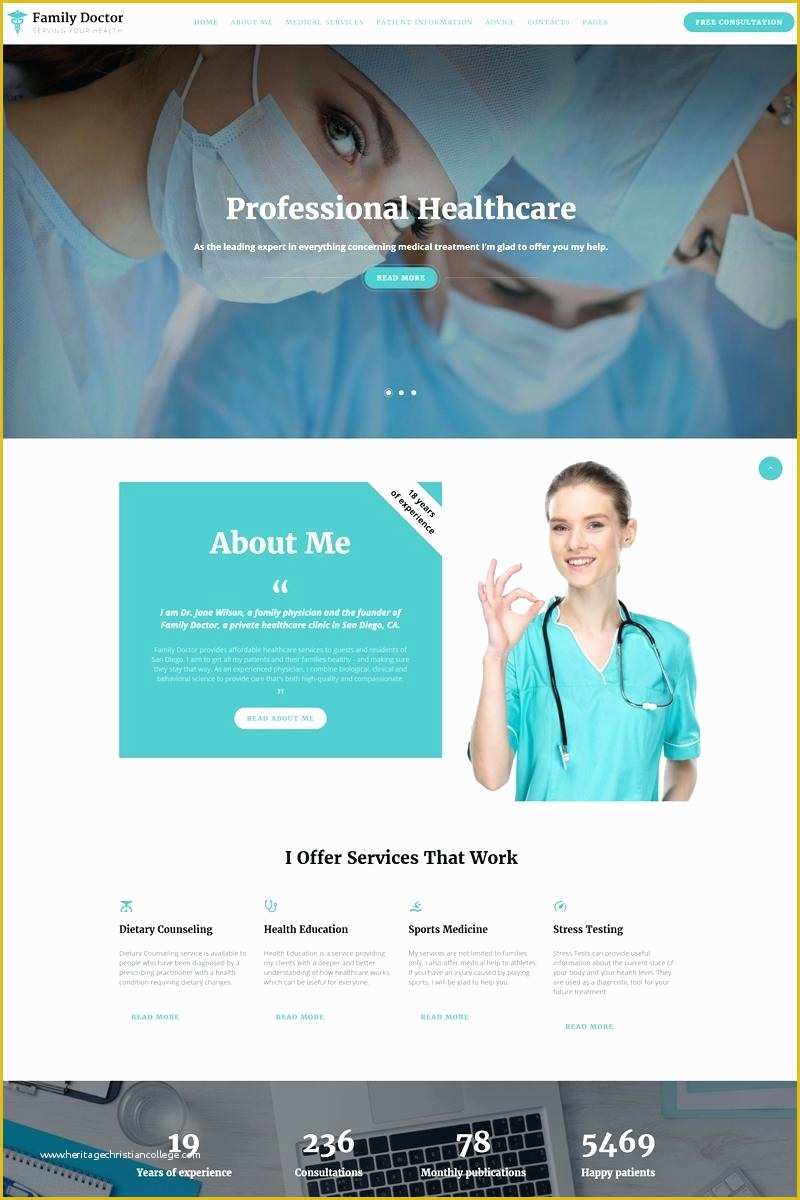 Doctor Website Template Free Download Of Doctor Website themes Templates Free Premium Medical