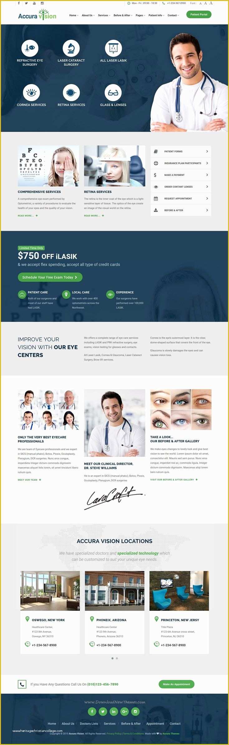 Doctor Website Template Free Download Of Eyecare is Premium Bootstrap HTML5 Template for Eye