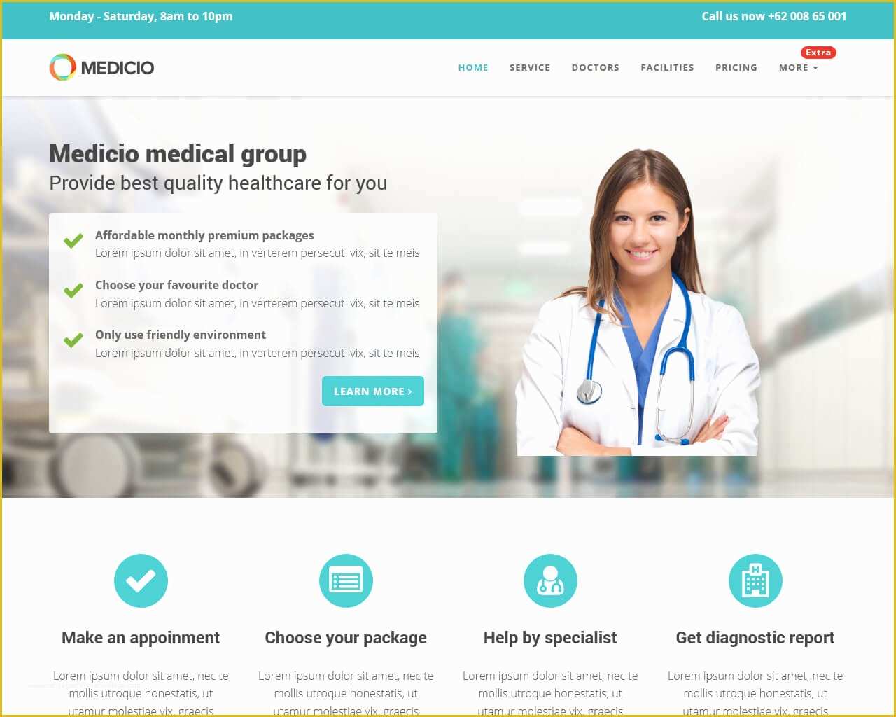 Doctor Website Template Free Download Of Medicio – Free Bootstrap theme
