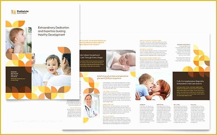 Doctor Website Template Free Download Of Pediatric Doctor Brochure Template Design