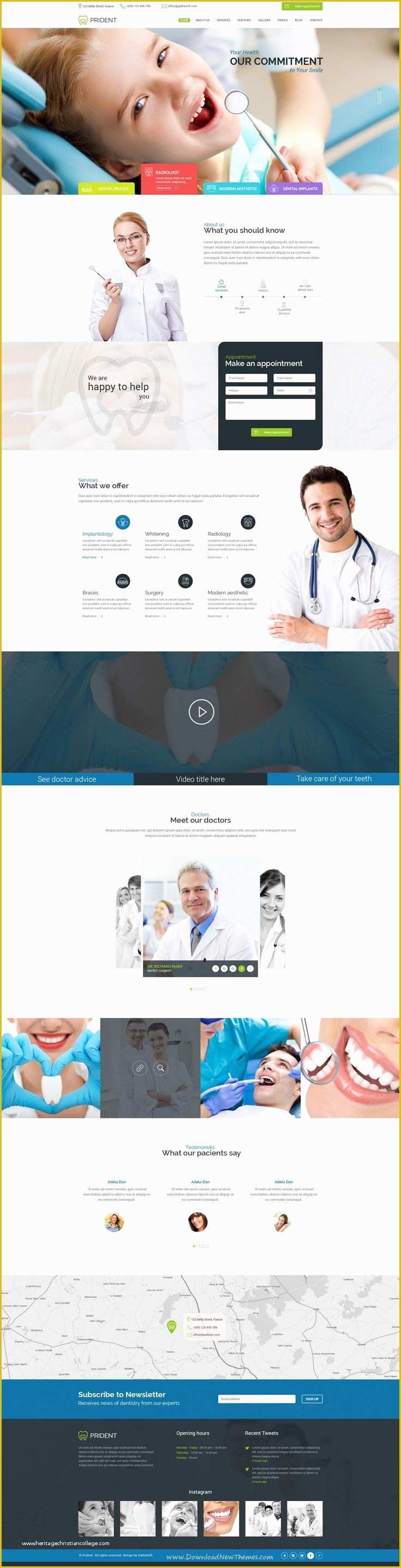 Doctor Website Template Free Download Of Prident is Wonderful Psd Template for All Type Of Dental