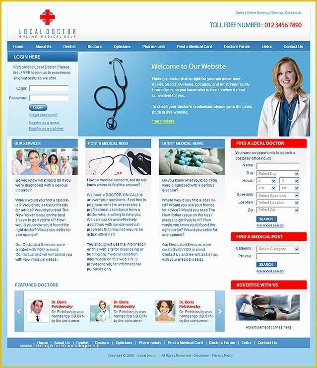 Doctor Website Template Free Download Of Sectionuuck Doctor Website Design Template