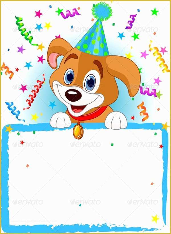 Dog Birthday Party Invitations Templates Free Of 16 Animal Birthday Invitation Templates Free Vector Eps
