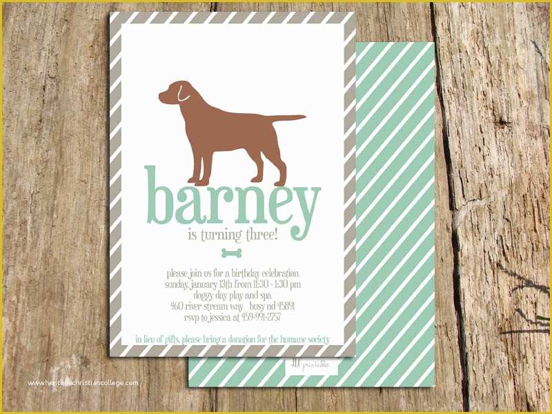 Dog Birthday Party Invitations Templates Free Of Dog Birthday Party Invitations – Bagvania Free Printable