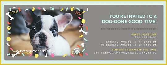 Dog Birthday Party Invitations Templates Free Of Free Pet Party & Animal themed Line Invitations