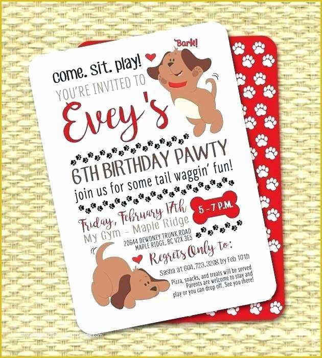 Dog Birthday Party Invitations Templates Free Of Hey I Found This Really Awesome Listing at Www Puppy