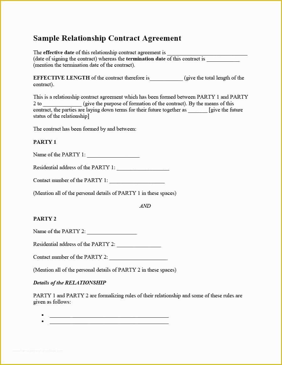 Dom Sub Contract Template Free Of Love Contract Printable Reverse Search