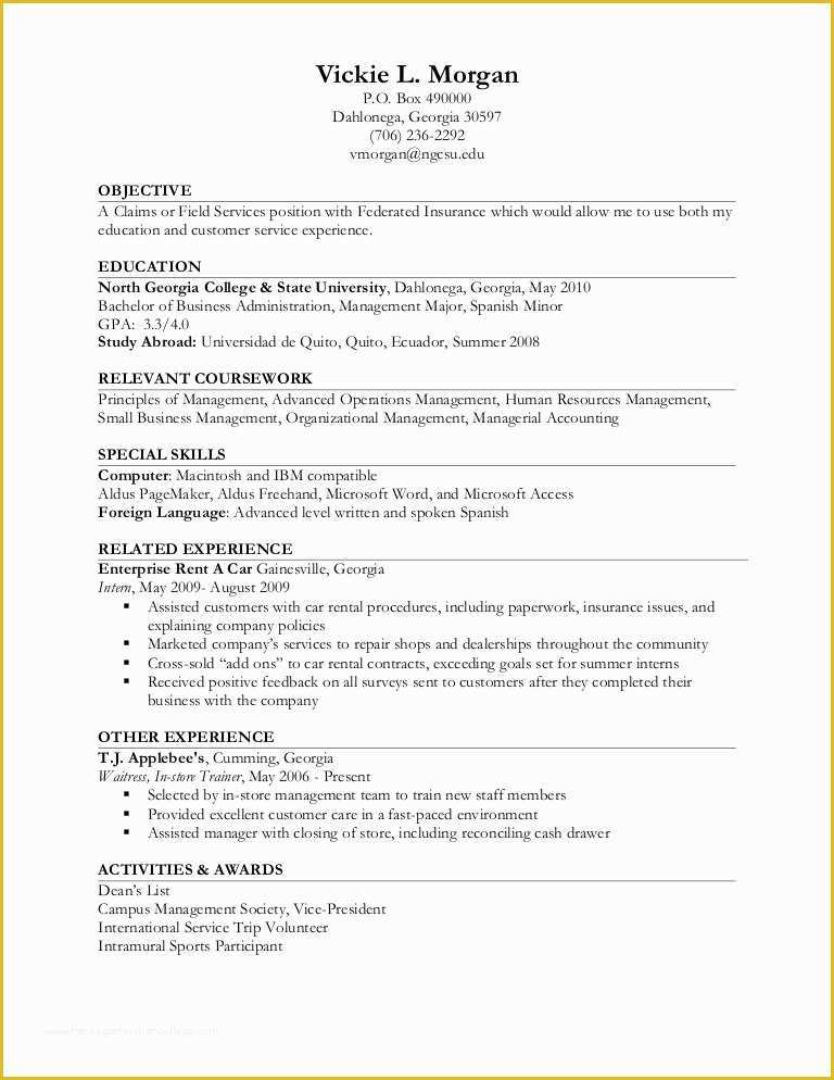 Dom Sub Contract Template Free Of Resume Example Ii Limited Work Experience