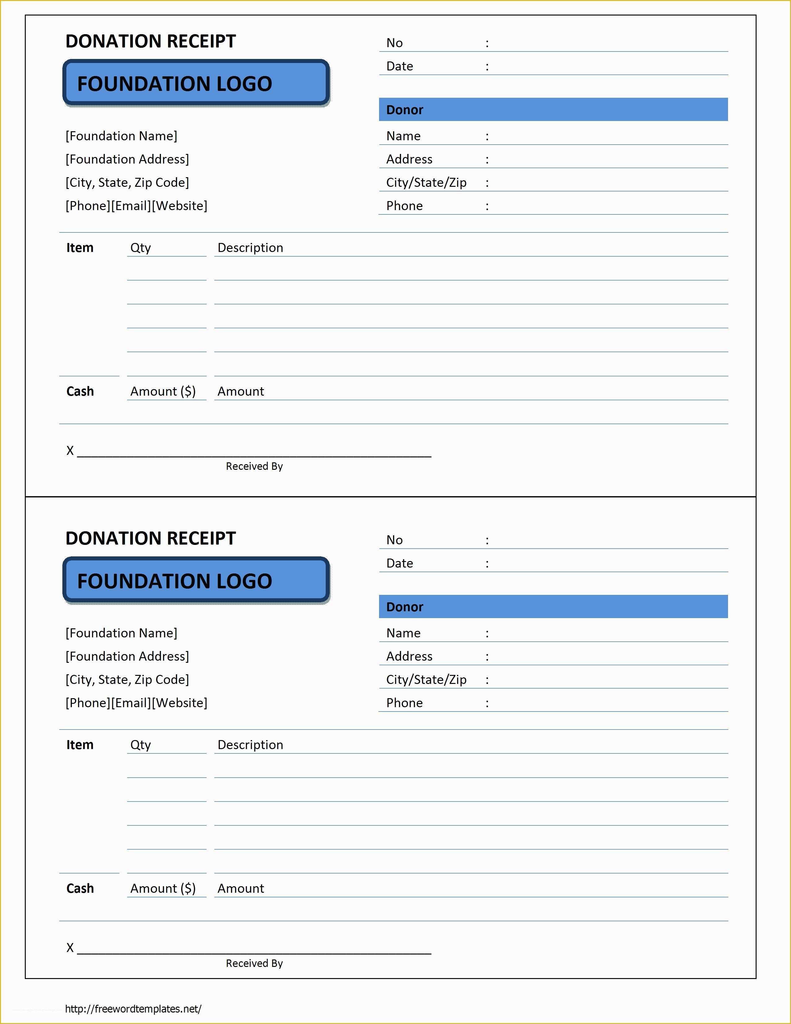 Donation Template Free Of 4 Tax Donation Receipt Templates Excel Xlts
