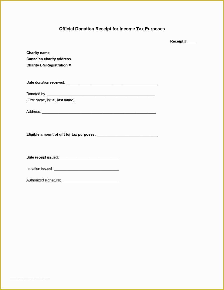 Donation Template Free Of 40 Donation Receipt Templates & Letters [goodwill Non Profit]