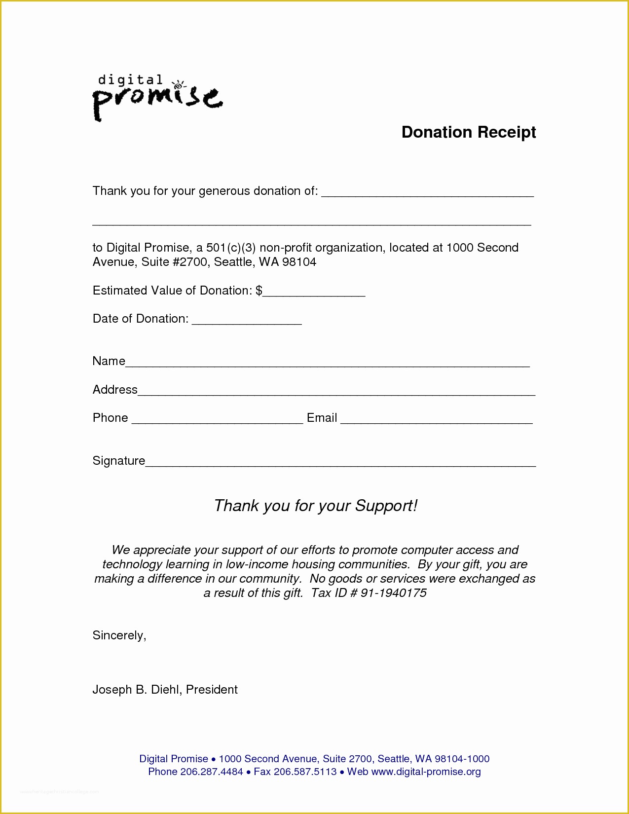 Donation Template Free Of Non Profit Donation Receipt Template