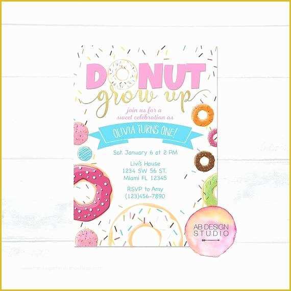 Donut Invitation Template Free Of Donut Invitation Template Free – First to