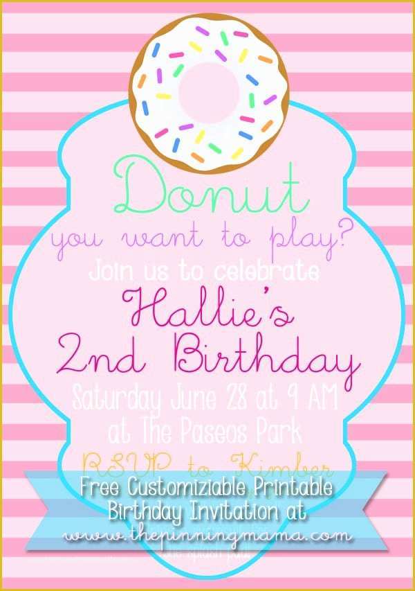 Donut Invitation Template Free Of How to Make A Donut Cake for A Donut themed Birthday Party