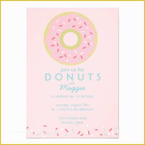Donut Invitation Template Free Of Personalized Childrens Birthday Party Invitations