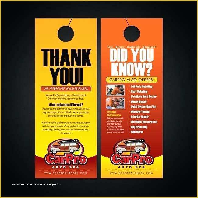 Door Hanger Flyers Template Free