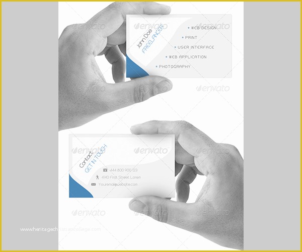 Double Sided Business Card Template Free Download Of 12 Best Cheap Double Sided Business Cards Download