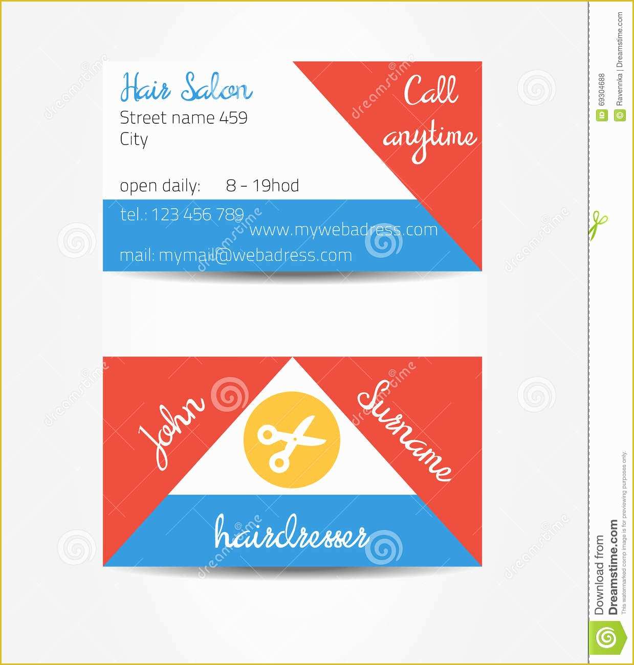 Double Sided Business Card Template Free Download Of Two Sided Eccentric and Extraordinary Business Cards