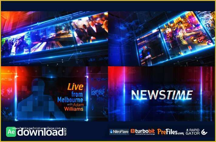 Download after Effects Templates for Free Of Broadcast News Package Videohive Template