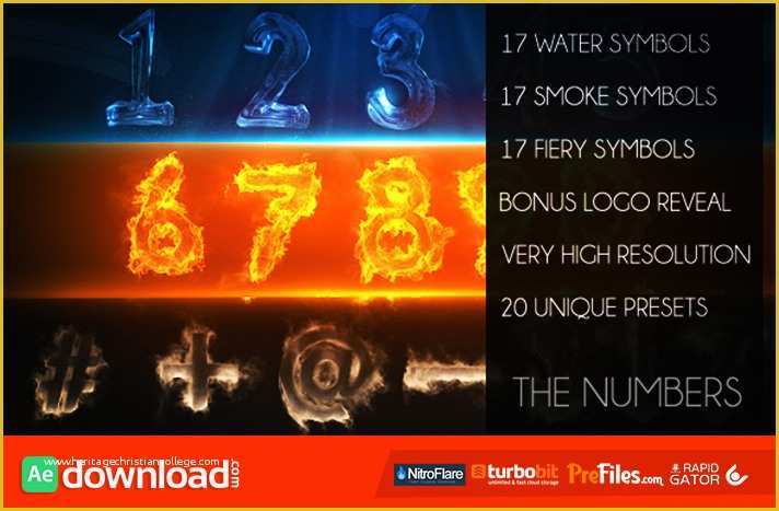 Download after Effects Templates for Free Of the Numbers Videohive Template Free Download Free