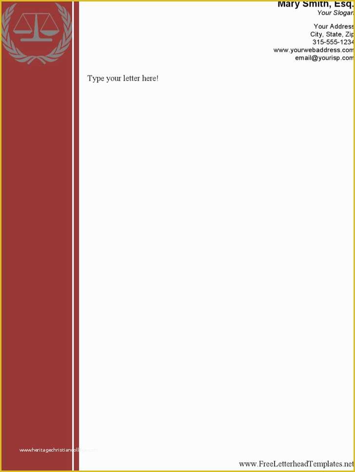 Download Free Legal Letterhead Templates Of 31 Word Letterhead Templates Free Download