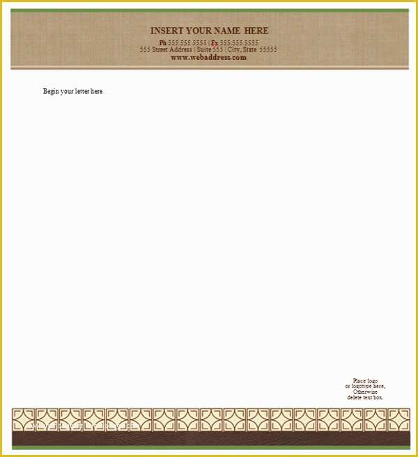 Download Free Legal Letterhead Templates Of 42 Pany Letterhead Templates