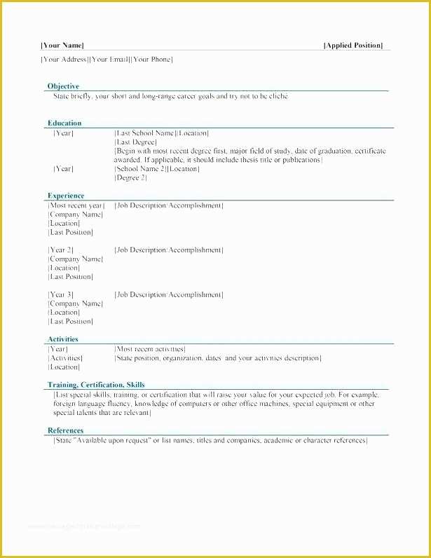 Download Free Resume Templates 2017 Of Chronological Resume Template 2017