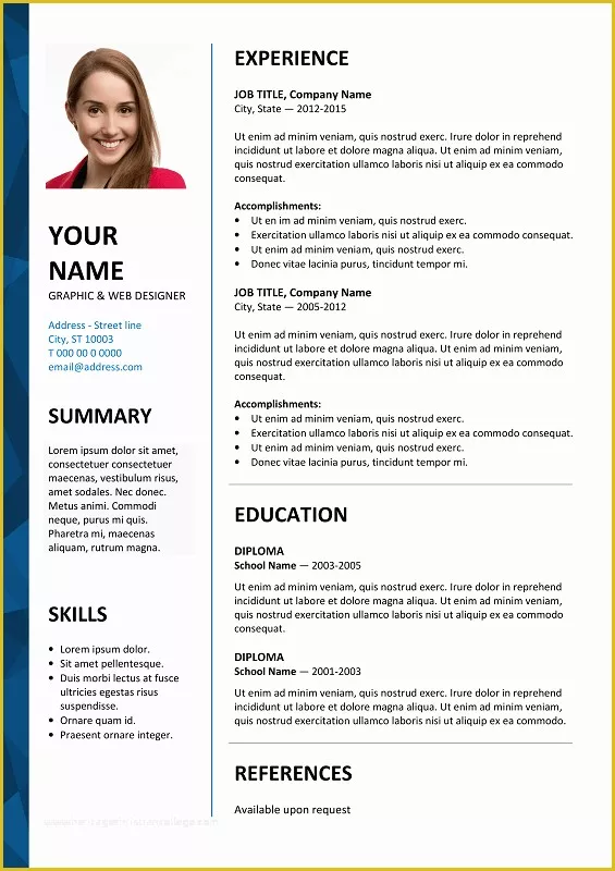 download free microsoft word resume templates