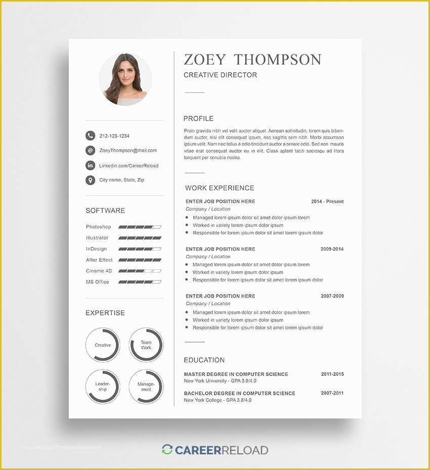 Download Microsoft Word Resume Templates Free Of Download Free Resume Templates Free Resources for Job