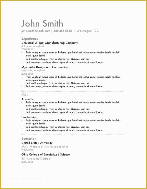 Download Microsoft Word Resume Templates Free Of Latest Free Resume Template Microsoft