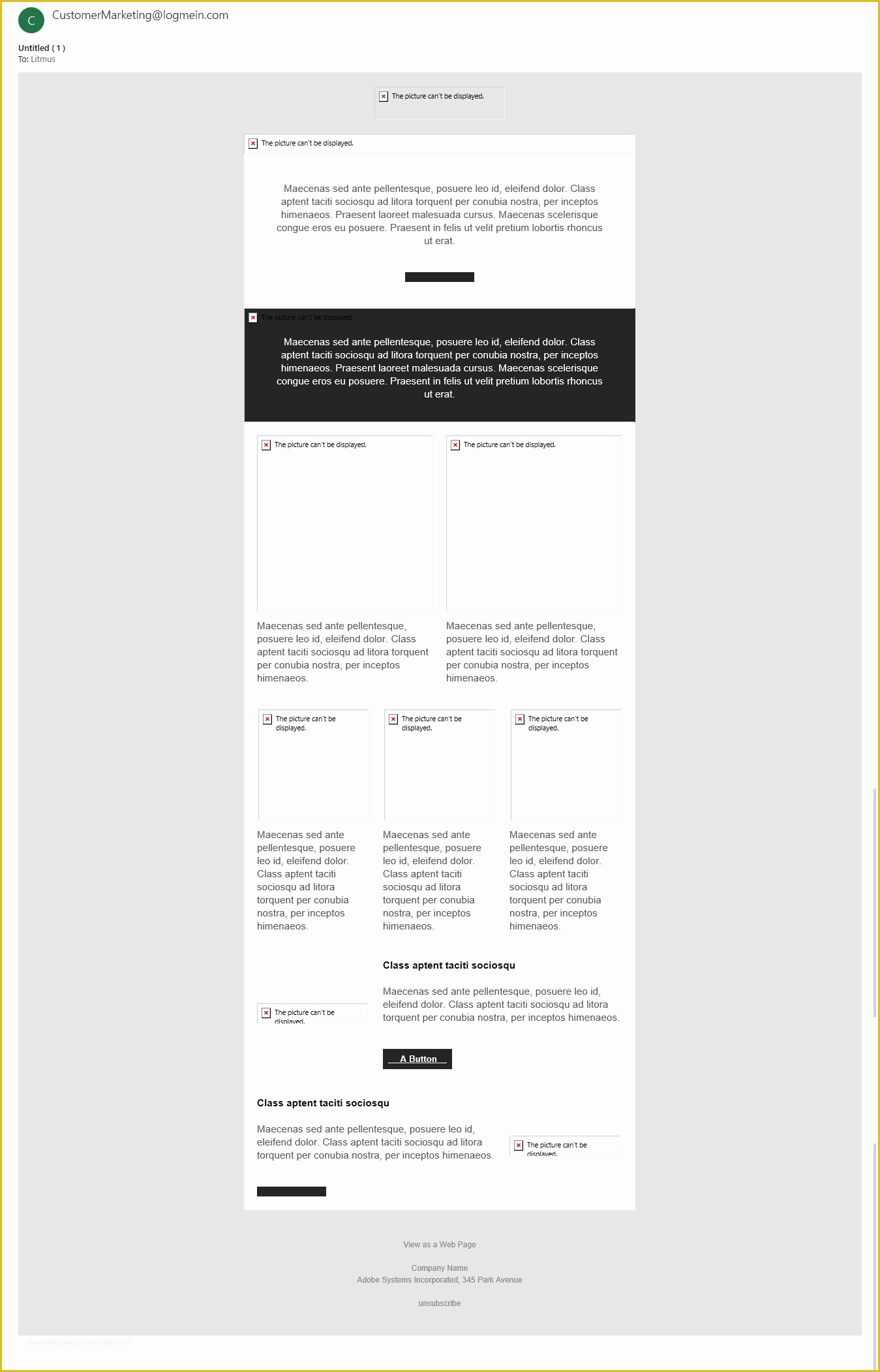 Dreamweaver Email Templates Free Of Email Template by Adobe Dreamweaver Cc
